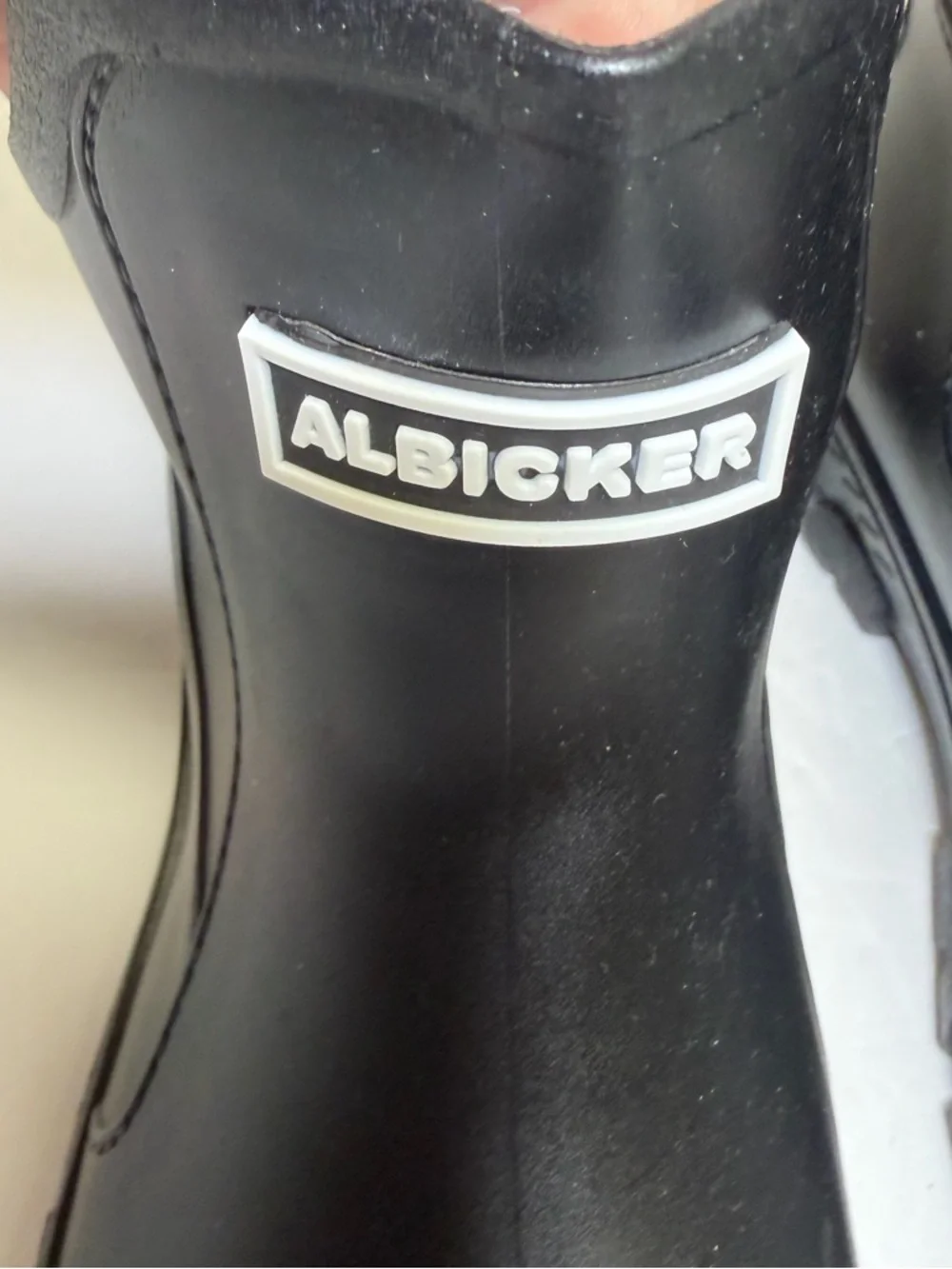 ALBICKER‎ Black Chelsea Rain Boots size US 9.5EU 40